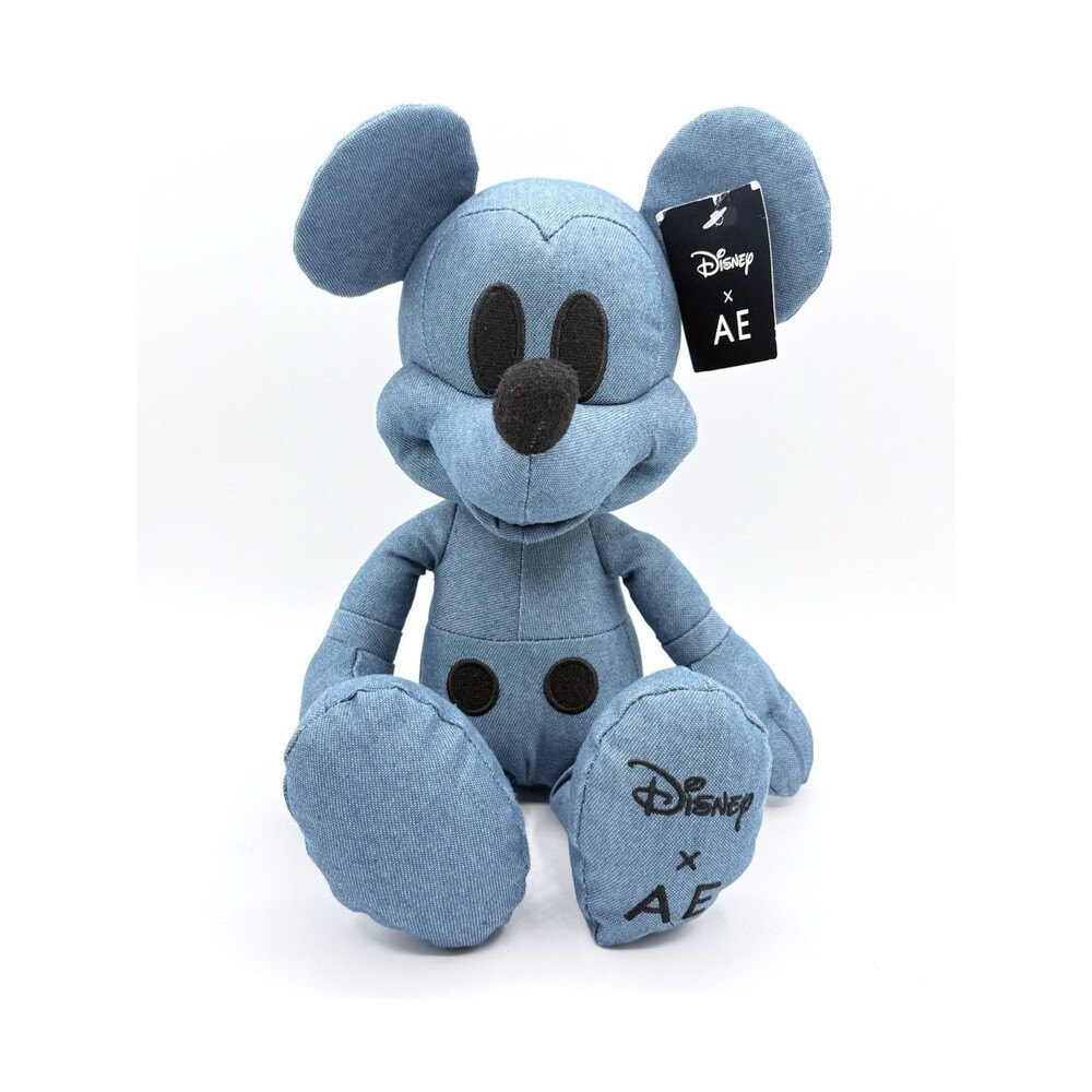 NWT Mickey Mouse Disney x AE American Eagle Blue Denim Special Edition Plush Toy
